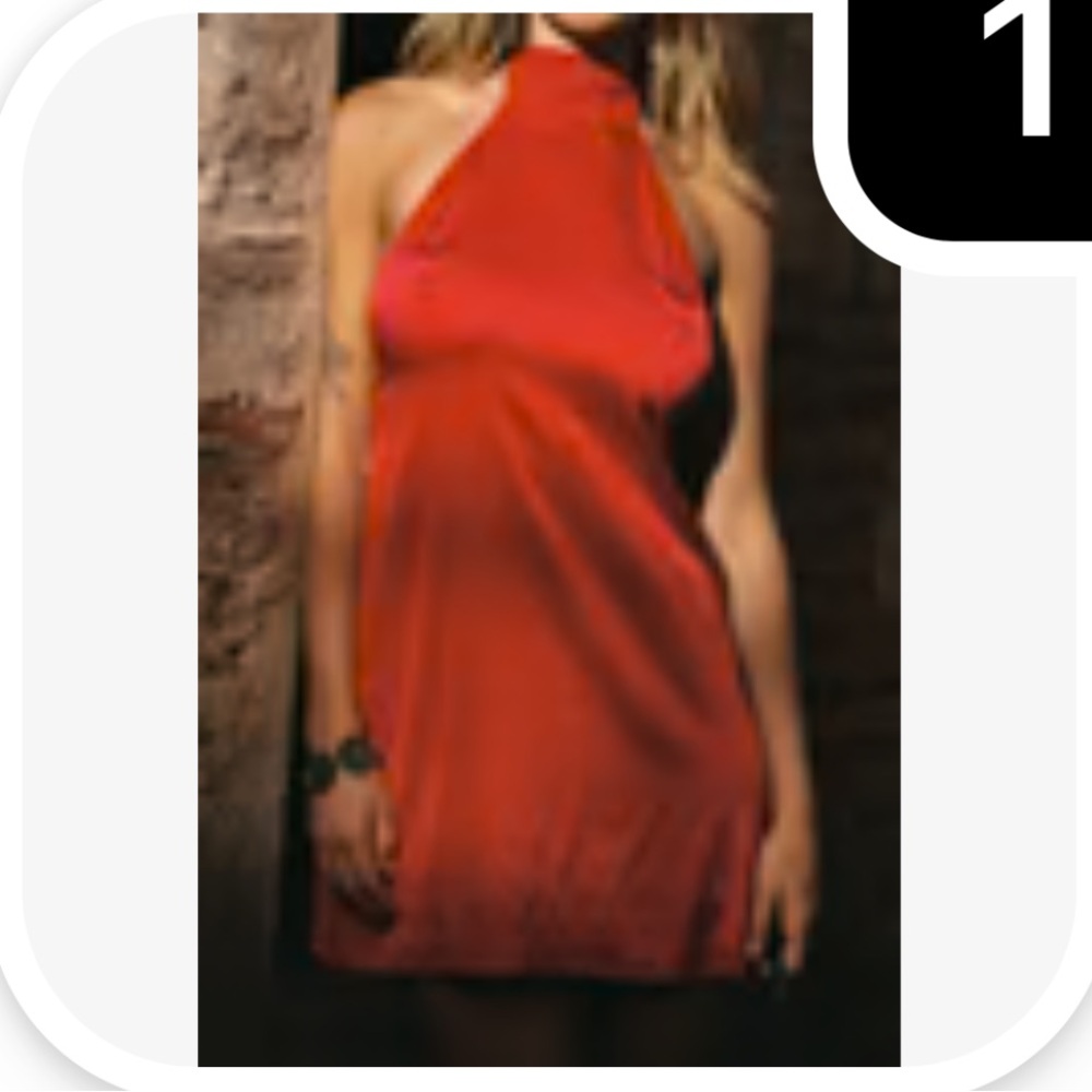 Indah Vibrant Halter Dress
